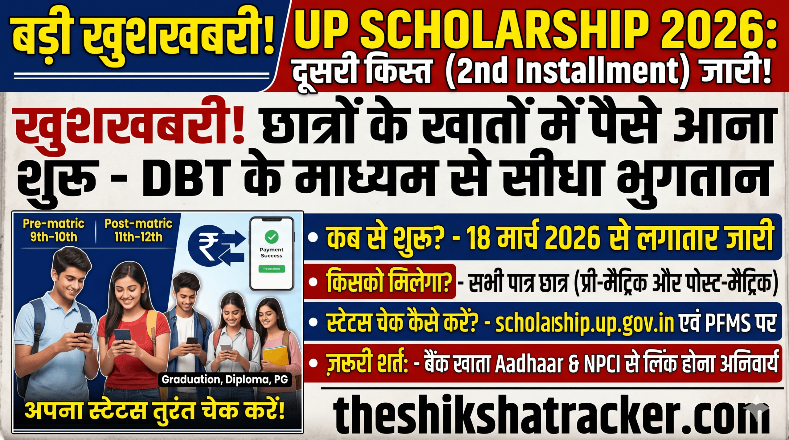 UP Scholarship Status 2026