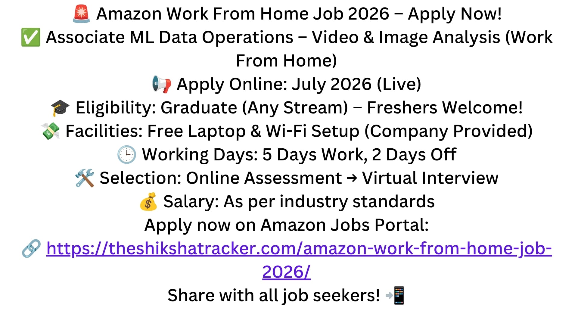Amazon Work From Home Job 2026